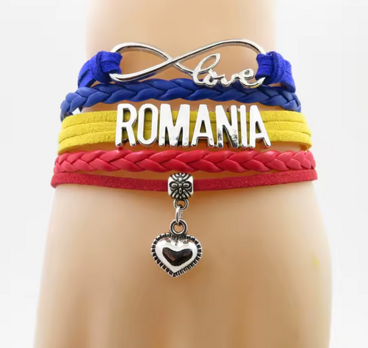 Love Romania - Infinity Charm Bracelet